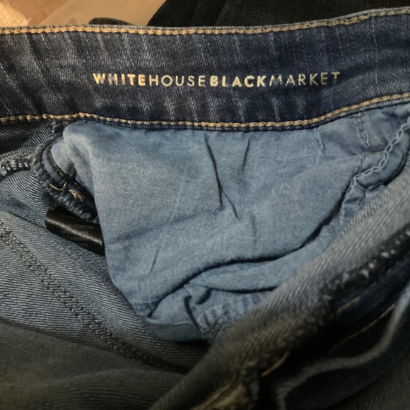 White House Black Market Size 12 The Boot Denim Jeans Medium Blue Womens - Picture 8 of 9